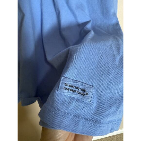 Life is Good Blue Crusher T Size Women’s Large V Neck “Snowmies”, L Slv. EUC - Picture 4 of 10